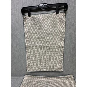 Ryan Studio Pillow Covers Muted Green Beige Geometric Line Zippered 14" x 20"